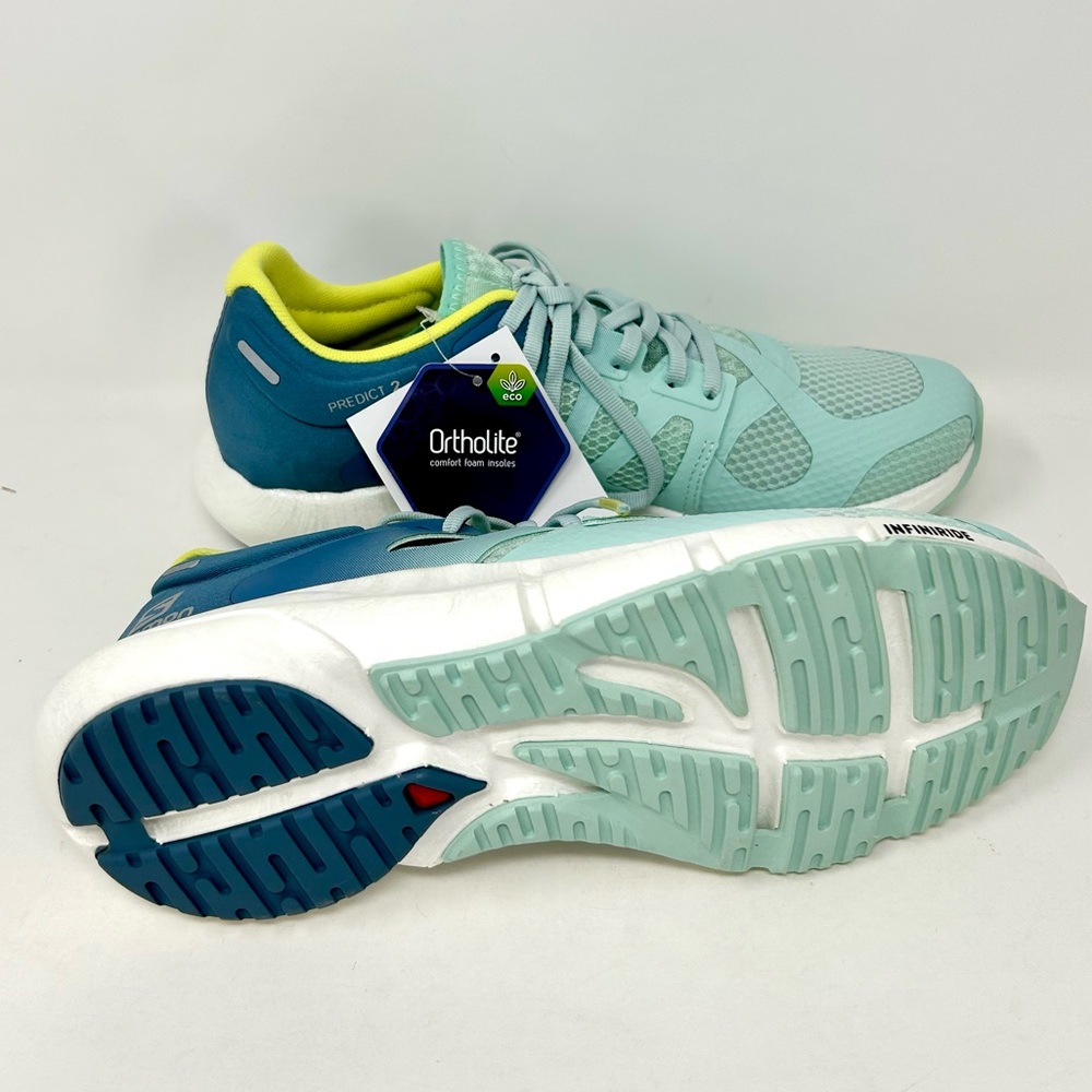 Salomon Women's Mint Green and Teal Athletic Shoes - Picture 5 of 8